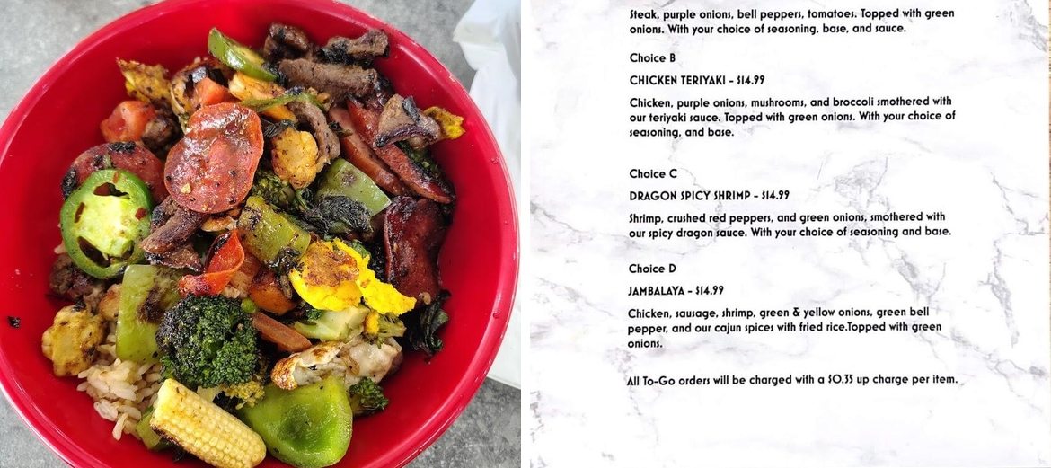 The Happy Bowl Menu